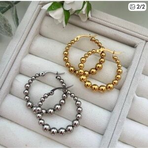 Kinsley Armelle Gold Beaded Earrings